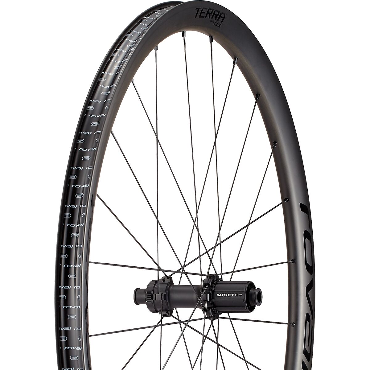 Roval Roval Terra CLX II 700c Wheel Satin Carbon/Gloss Black, Front