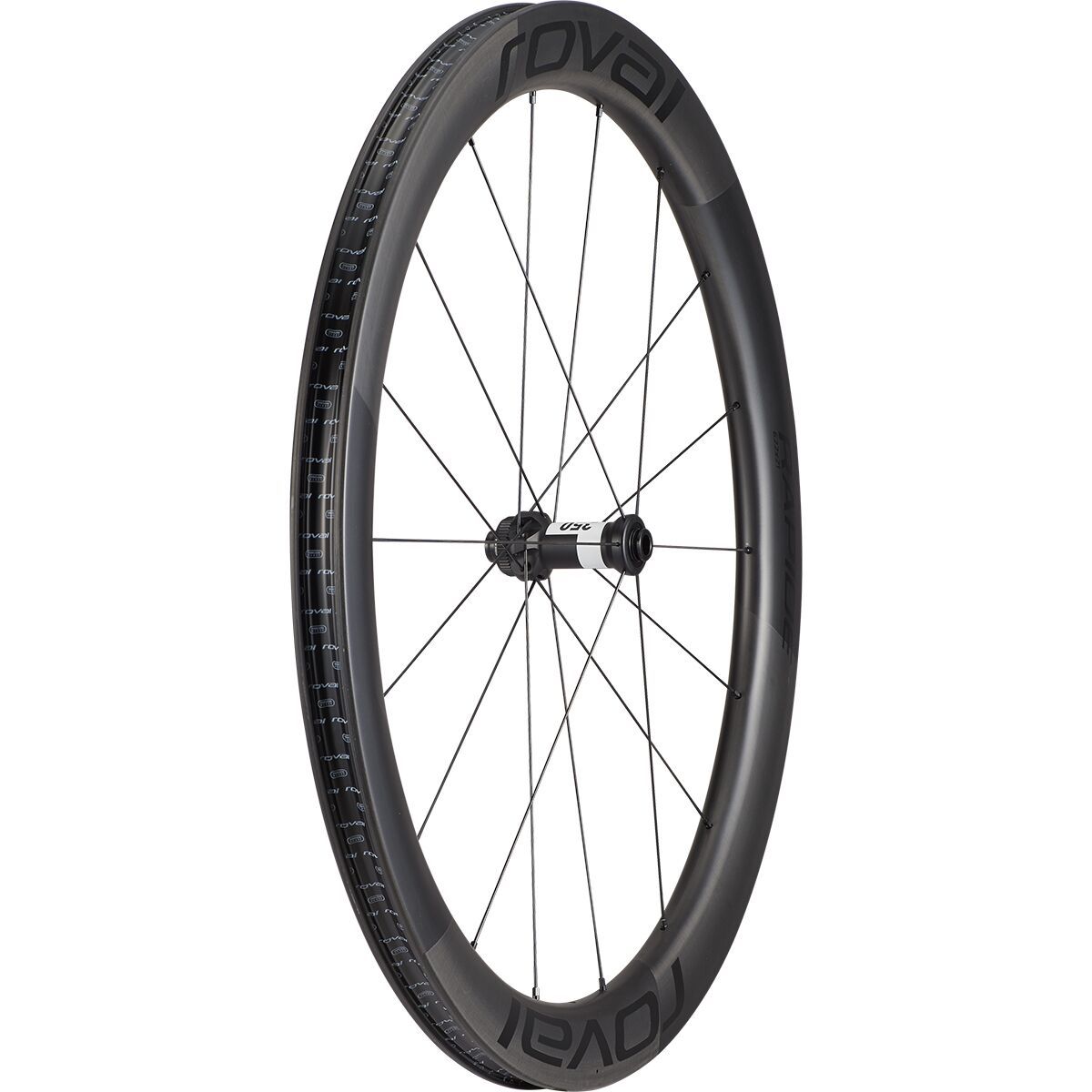 Roval Roval Rapide CL II Wheel Satin Carbon/Satin Black, Front