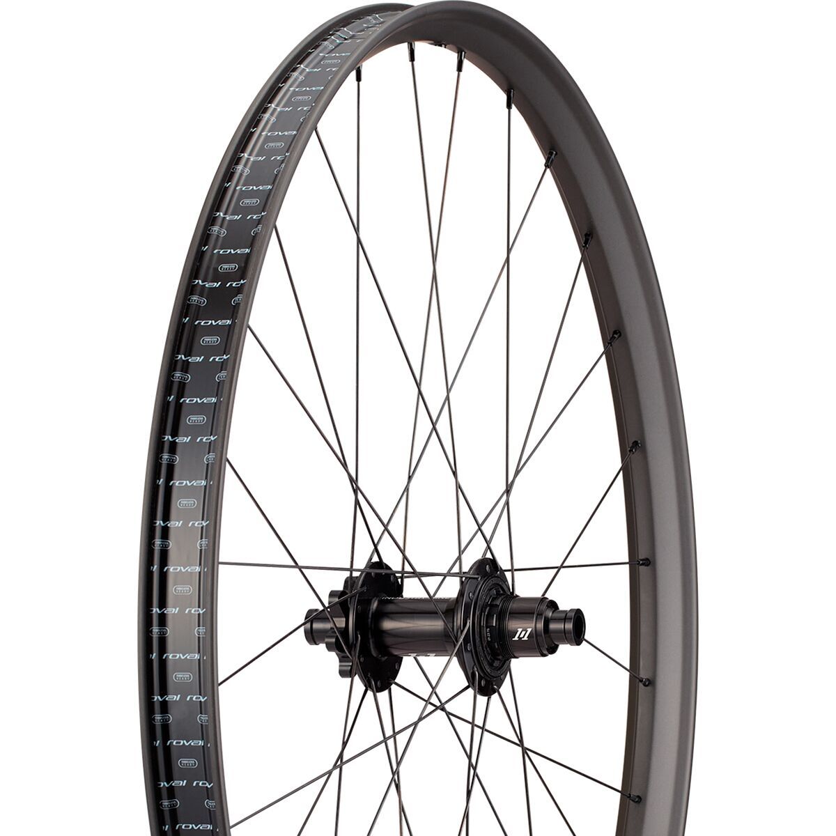 Roval Traverse SL II I9 1/1 Carbon Wheel - 29in Satin Carbon/Gloss Black, Front, 28H, 6-bolt