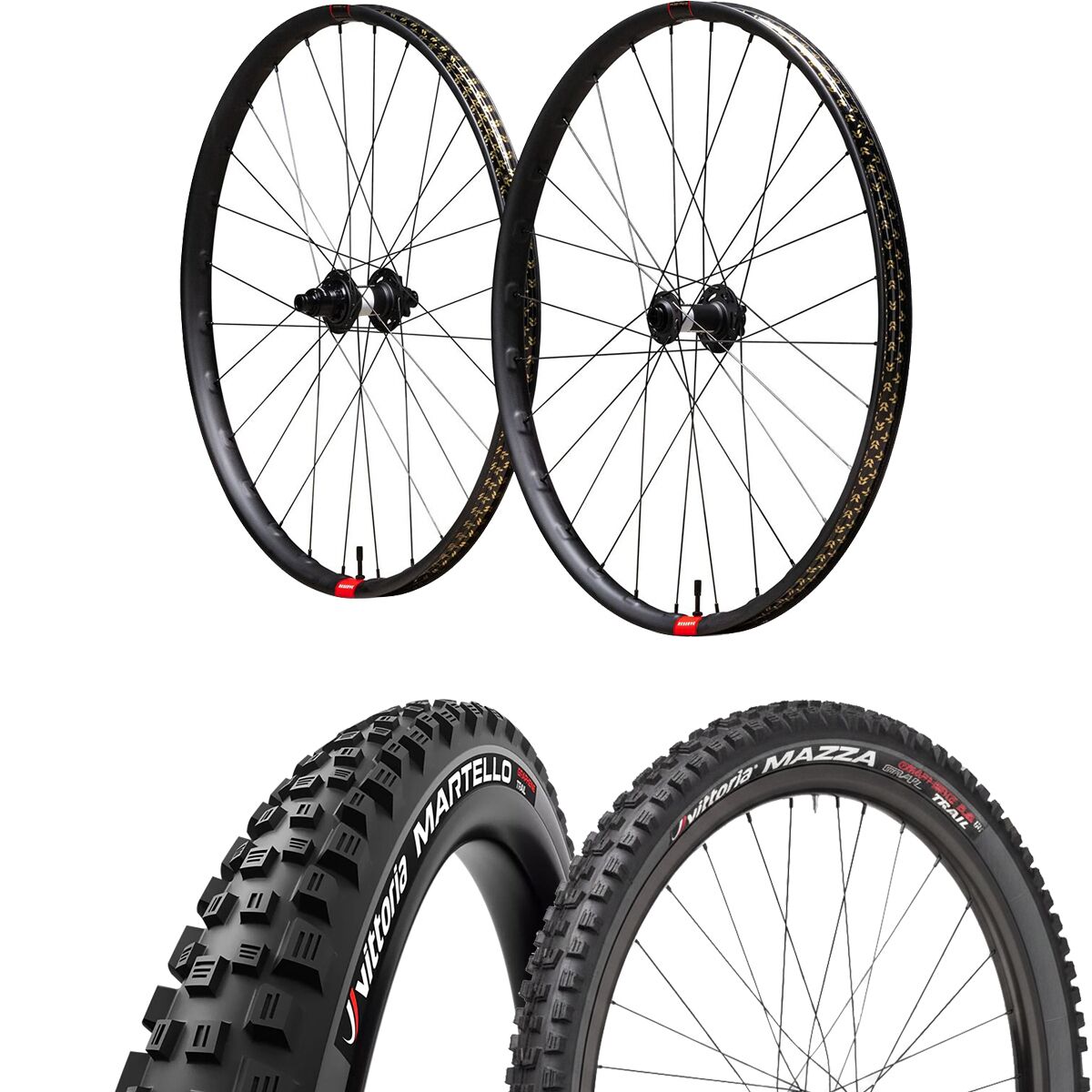 Reserve Reserve 30 SL MX Boost Wheelset/Vittoria Tire Set Anthracite/Black, Mazza/Martello, 29x2.6/27.5x2.4