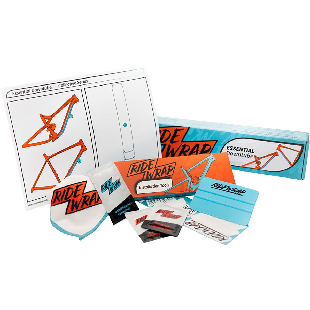 Ridewrap RideWrap Essential Downtube Protection Kit Gloss, Regular