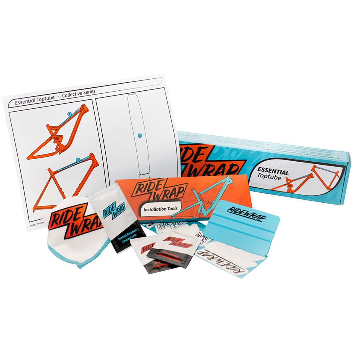 Ridewrap RideWrap Essential Toptube Protection Kit Gloss, One Size