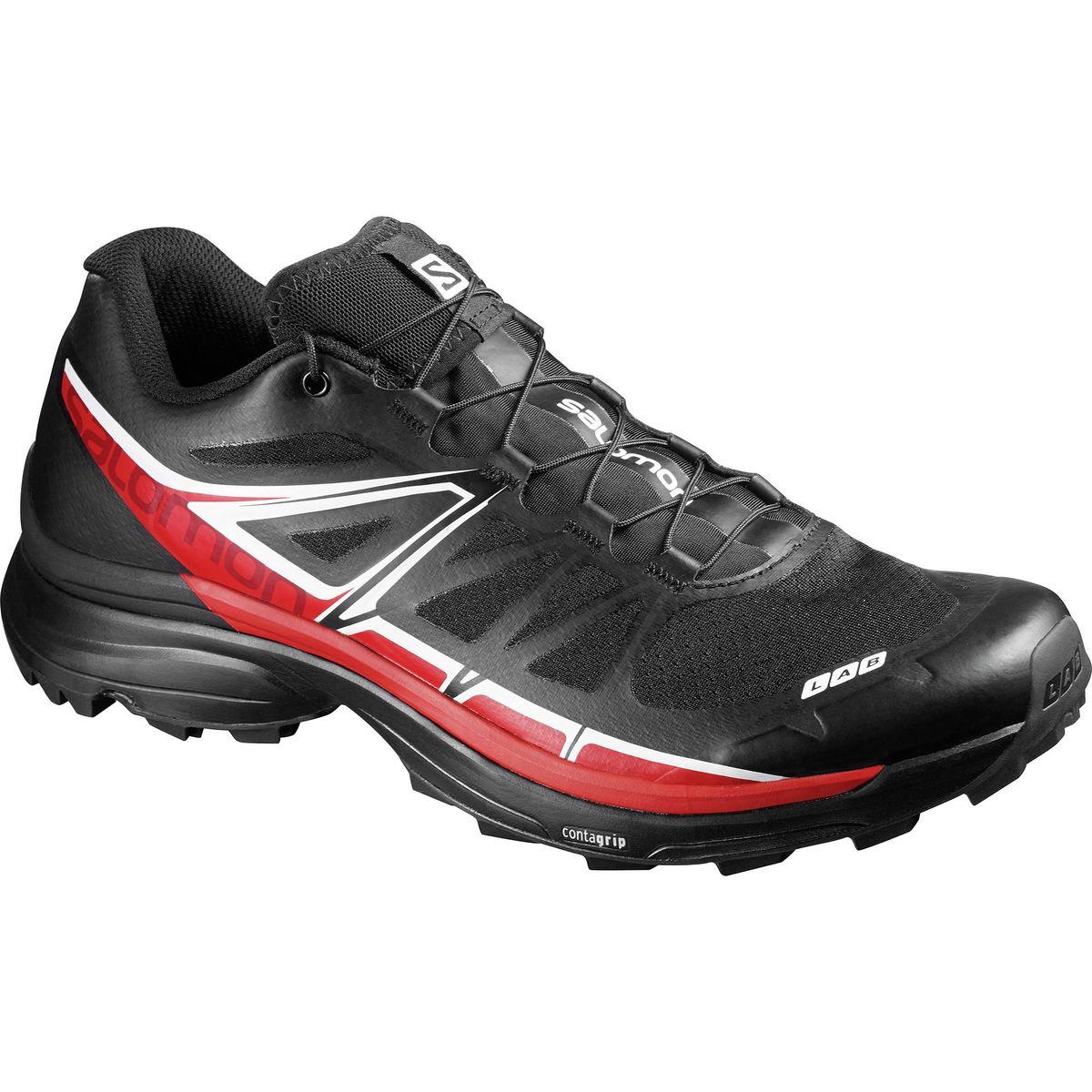 Salomon Wings Pro 2 Trail Running Shoes Mens 11 Black Red Sensifit 379083 $_57.JPG?set_id=880000500F main image 2
