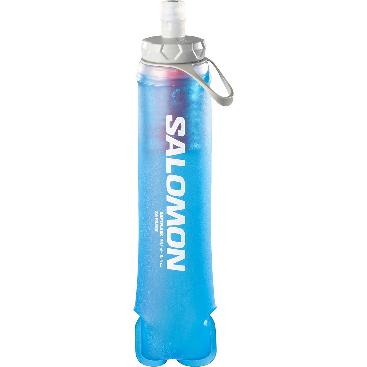 Salomon Salomon Soft Flask XA Filter 490ml Water Bottle Clear Blue, 42mm Cap