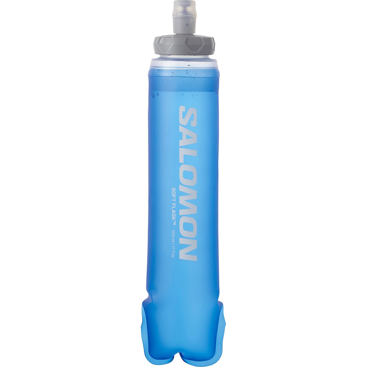 Salomon Salomon Soft Flask 500ml Water Bottle Clear Blue, 42mm Cap