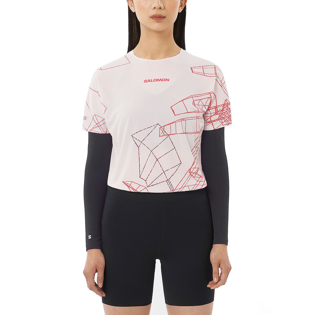 Salomon Salomon S/Lab Speed T-Shirt - Women's Lilac Ash / Fiery Red, S