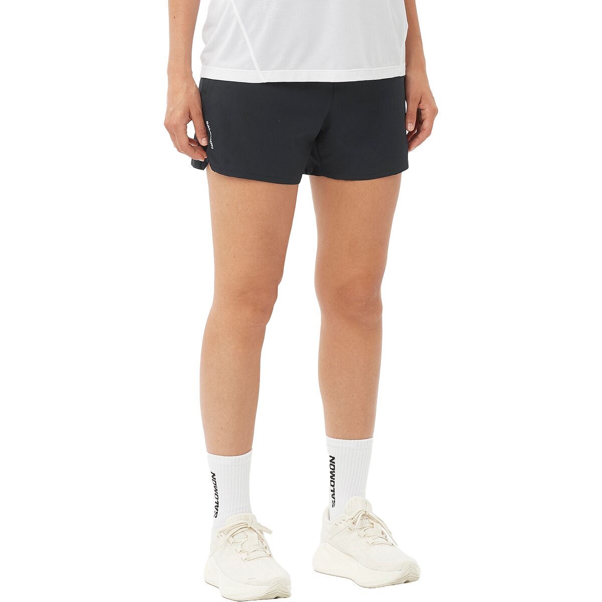 Salomon Salomon Shakeout 4in Short - Women's Deep Black, XS - $59.95 at Competitive Cyclist