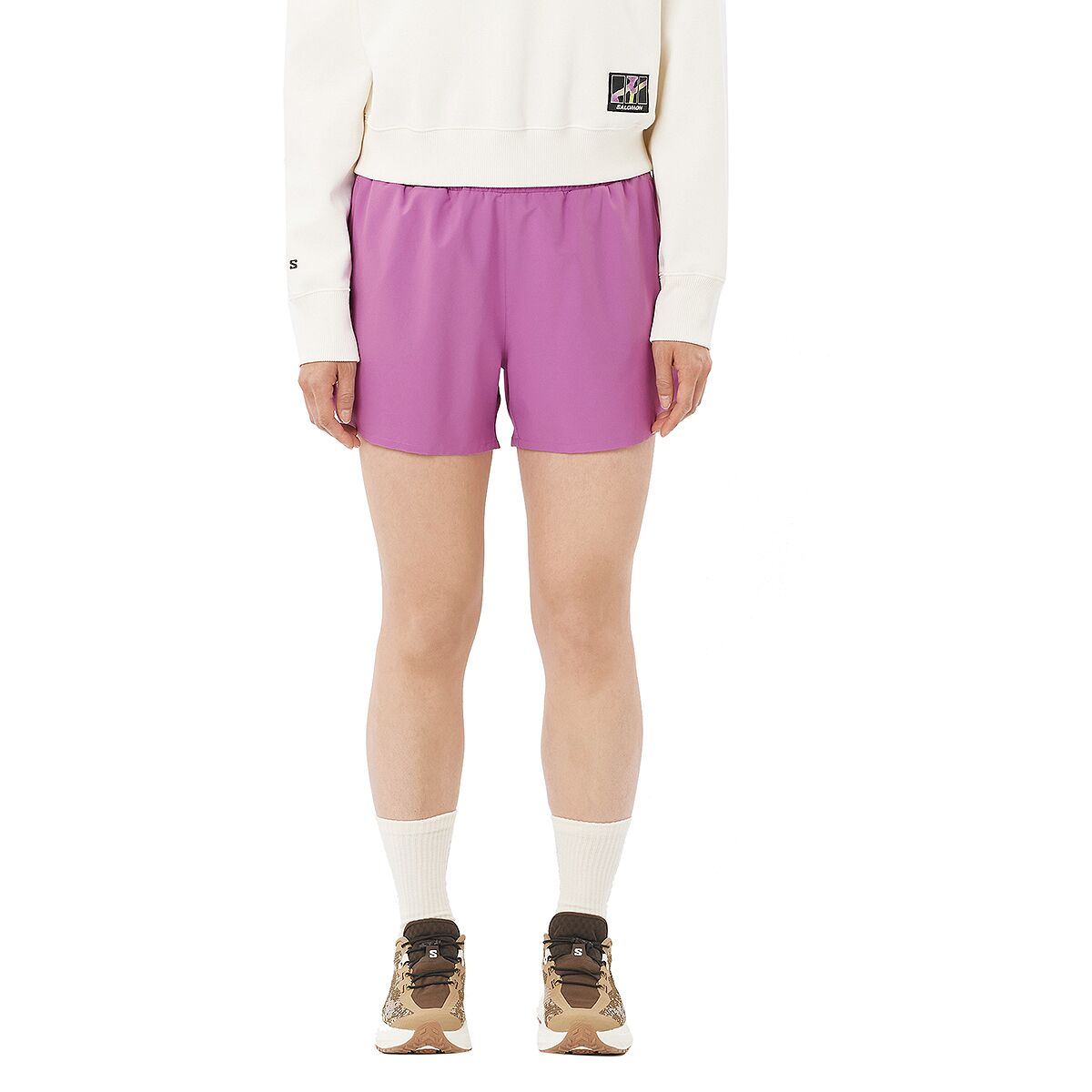 Salomon Salomon Shakeout 4in Short - Women's Iris Orchid, XL