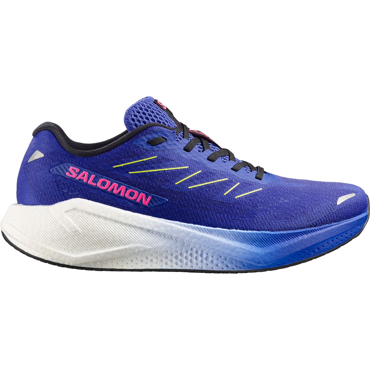 Salomon Salomon Aero Blaze 3 Running Shoe - Men's Bluing/White/Acid Lime, US 11.5/UK 11.0 - $90.97 at Competitive Cyclist