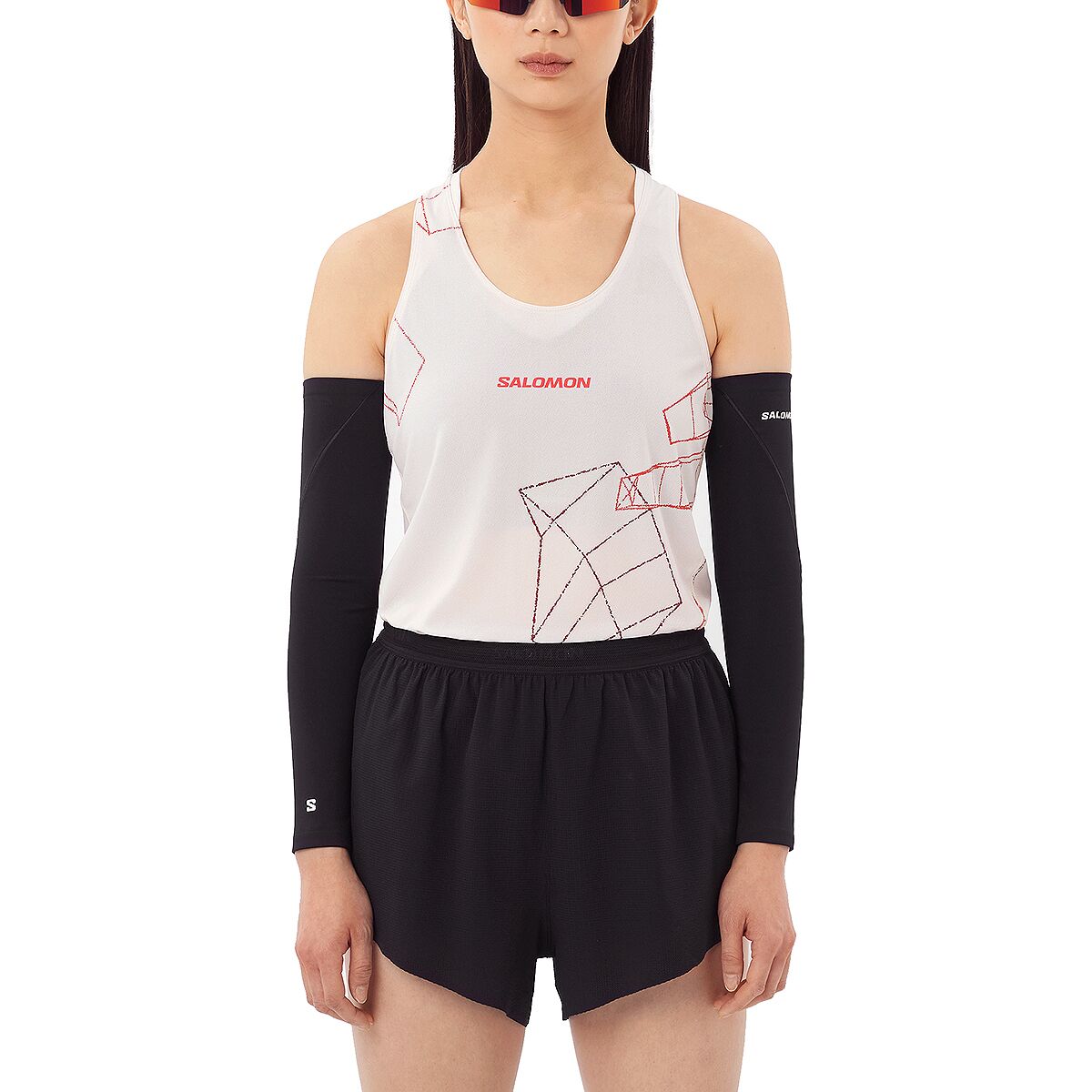 Salomon Salomon S/Lab Speed Singlet Tank Top - Women's Lilac Ash / Fiery Red, XS