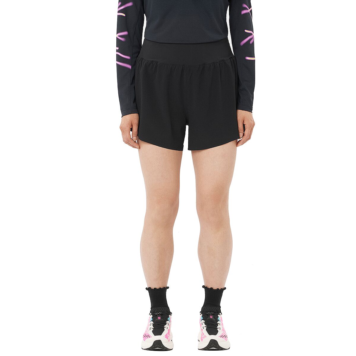 Salomon Sense Aero Stow 4in Short - Women's Deep Black, M