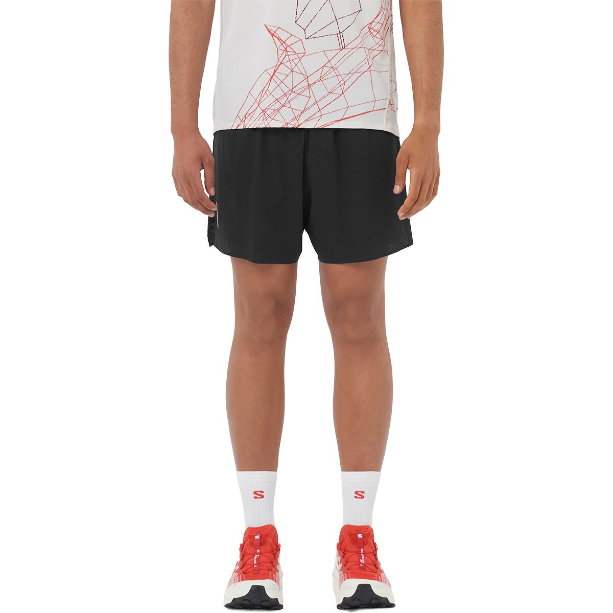 Salomon Sense Aero Stow 5in Short - Men's Deep Black, S