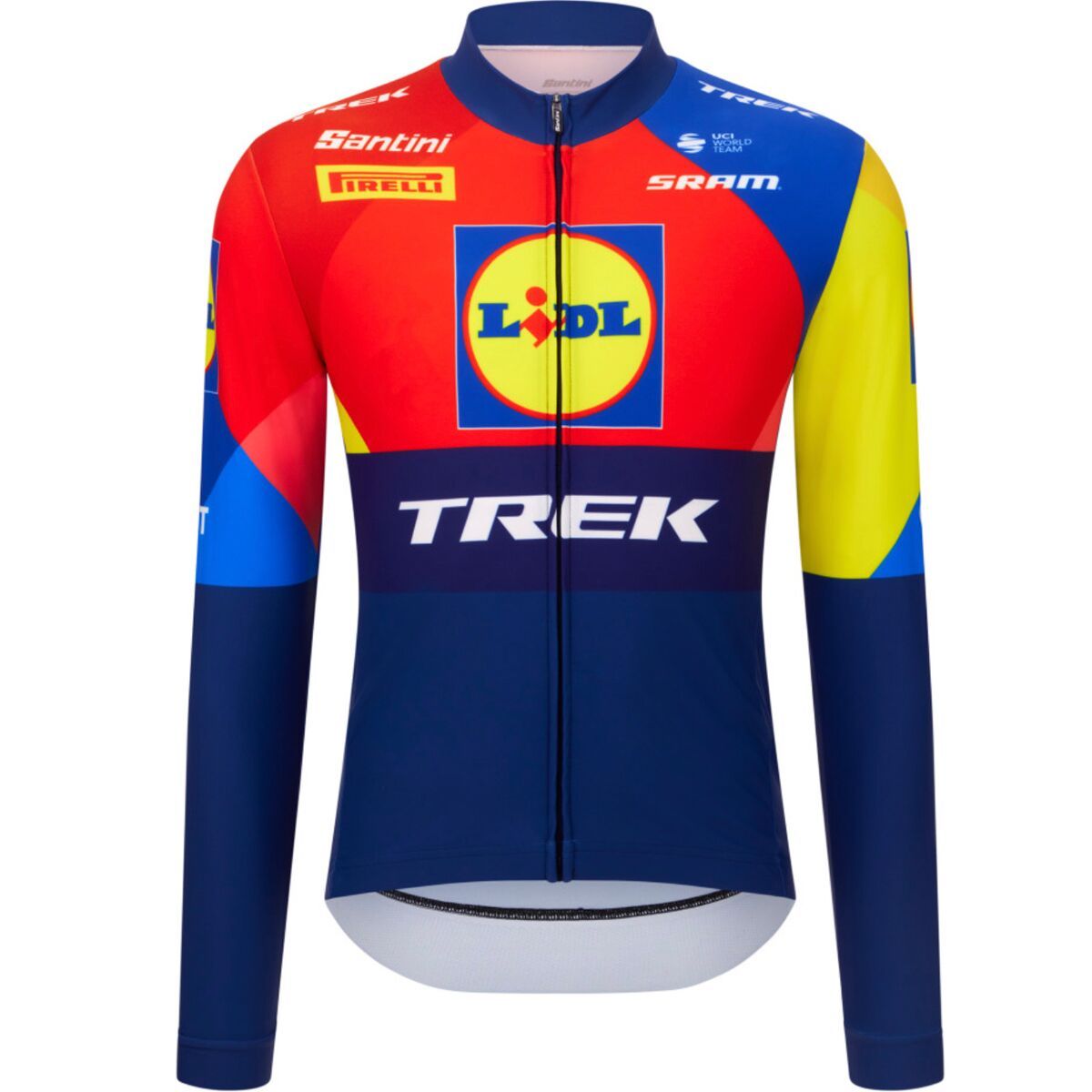 Santini Lidl Trek Replica Long-Sleeve Jersey - Men's Print, S