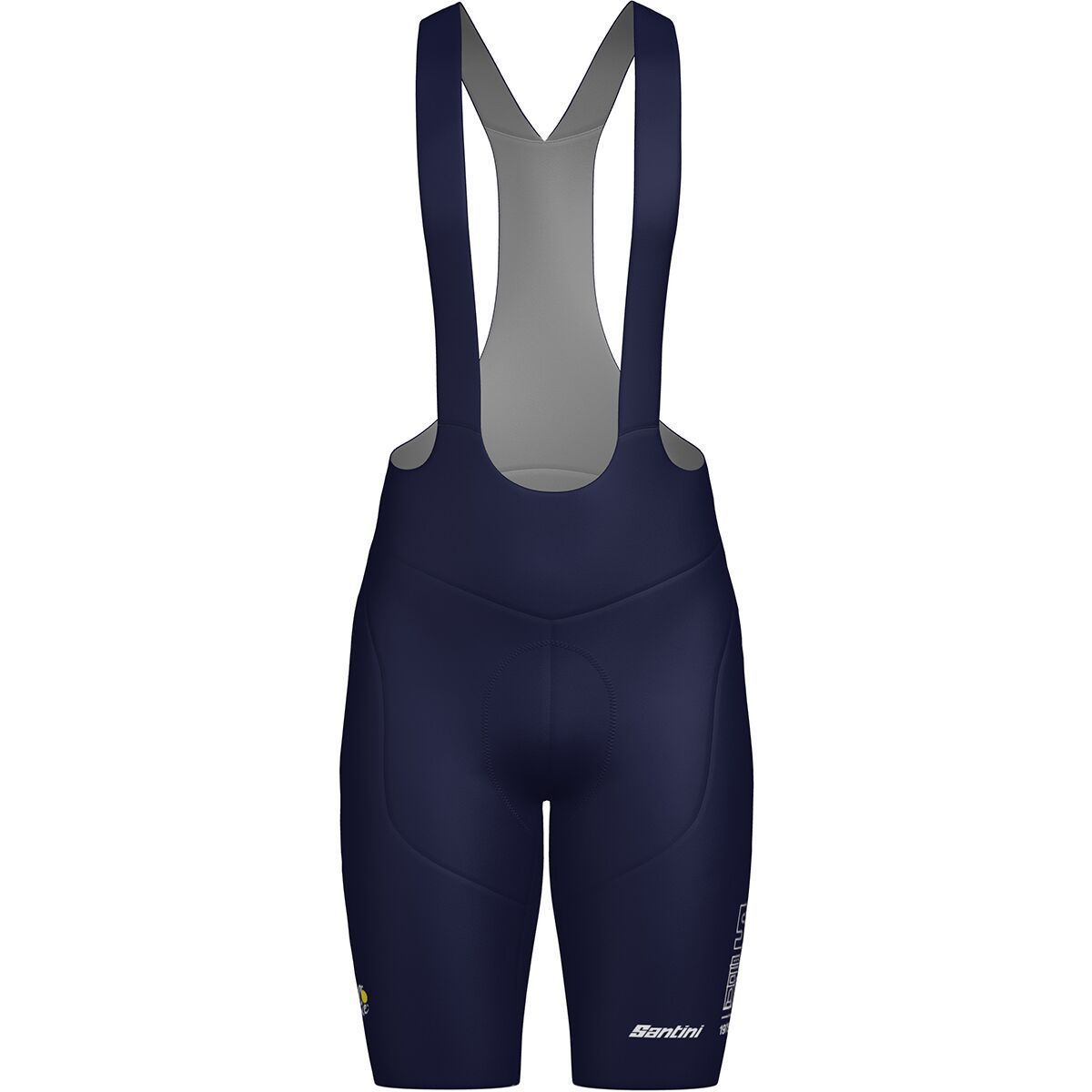 Santini TDF Arrivee Arc De Triomphe Bib Short - Men's Marine Blue, M