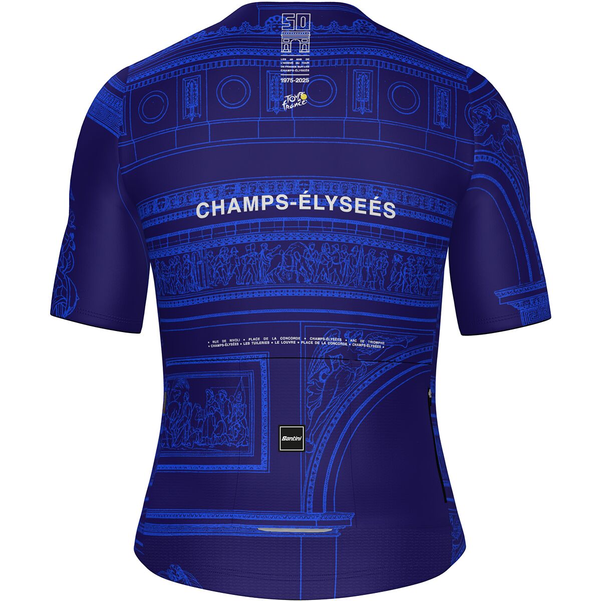 Santini Tdf Arrivee Arc De Triomphe Jersey - Men's - Men