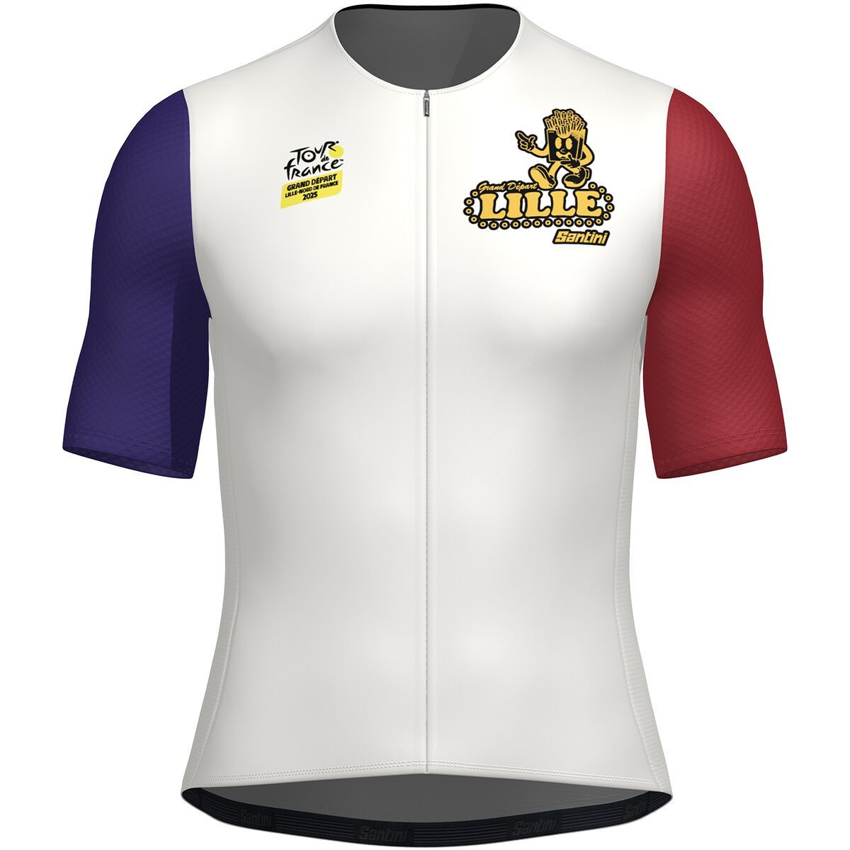 Santini Tdf Grand Depart Lille Jersey - Men's Print, L