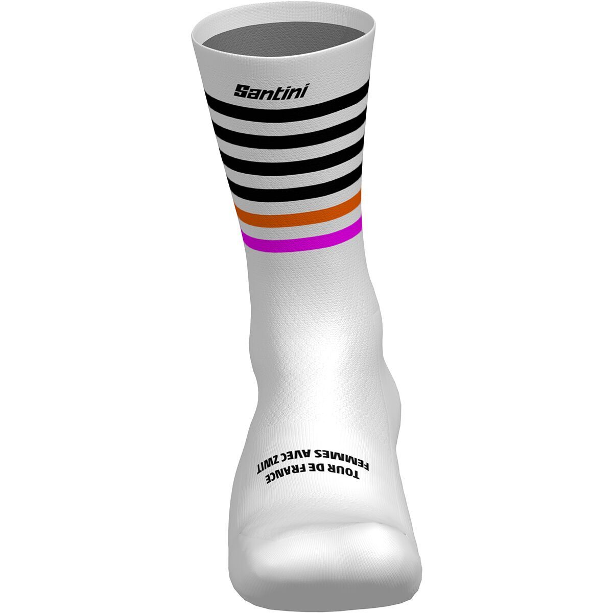 Santini TDFF Grand Depart Bretagne Socks White, M