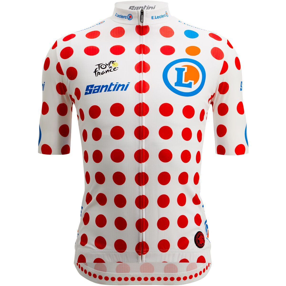 Santini Tour de France Fan Line Polka Dot Jersey - Men's Pois, M