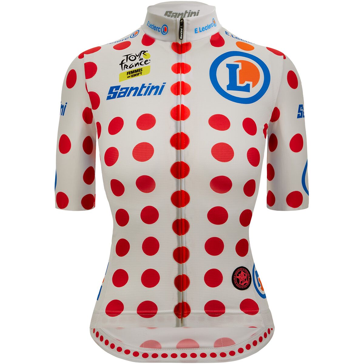 Santini Tour de France Femmes Avec Zwift Polka Dot Jersey - Women's Pois, S