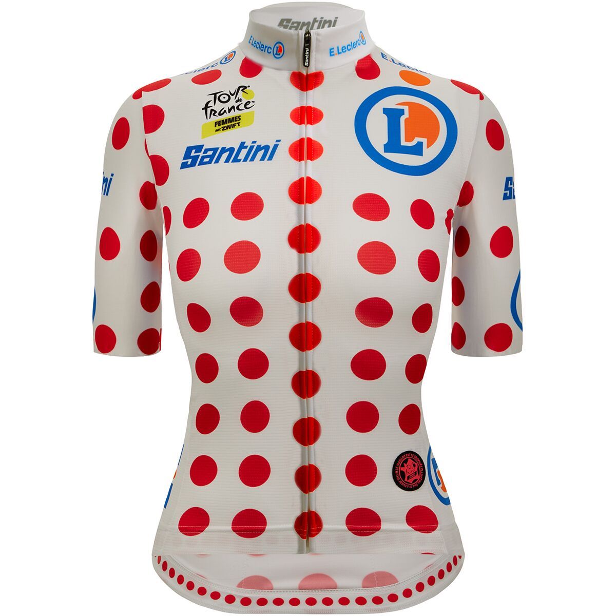 Santini Tour de France Femmes Avec Zwift Polka Dot Jersey - Women's Pois, L