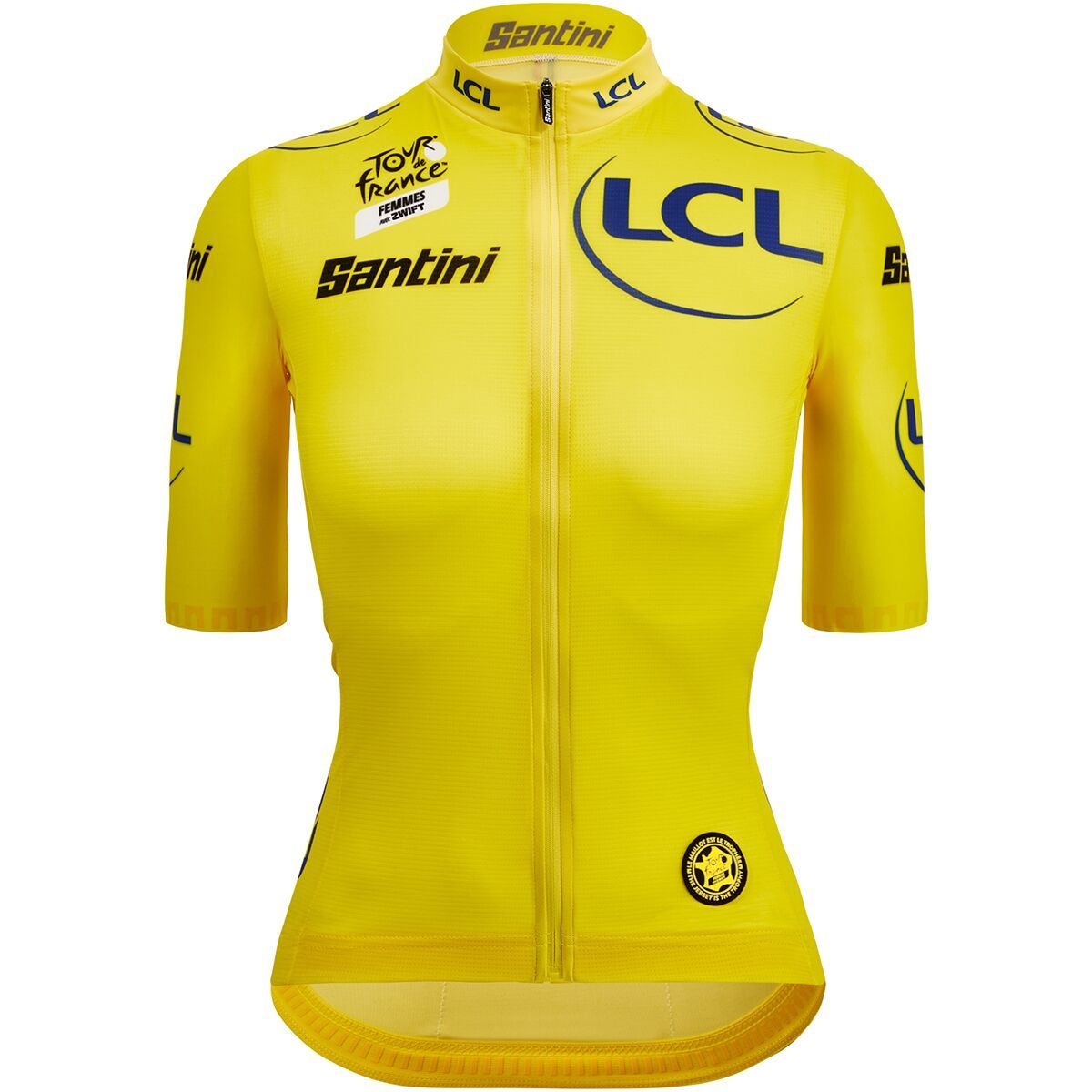 Santini Tour de France Femmes Avec Zwift Yellow Jersey - Women's Giallo, XL