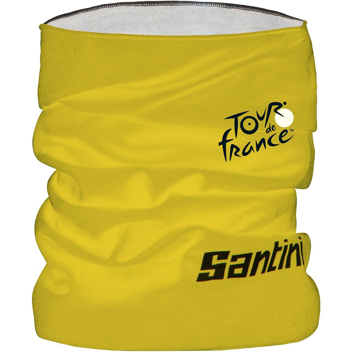 Santini Tour de France Yellow Jersey Neck Warmer Giallo, One Size