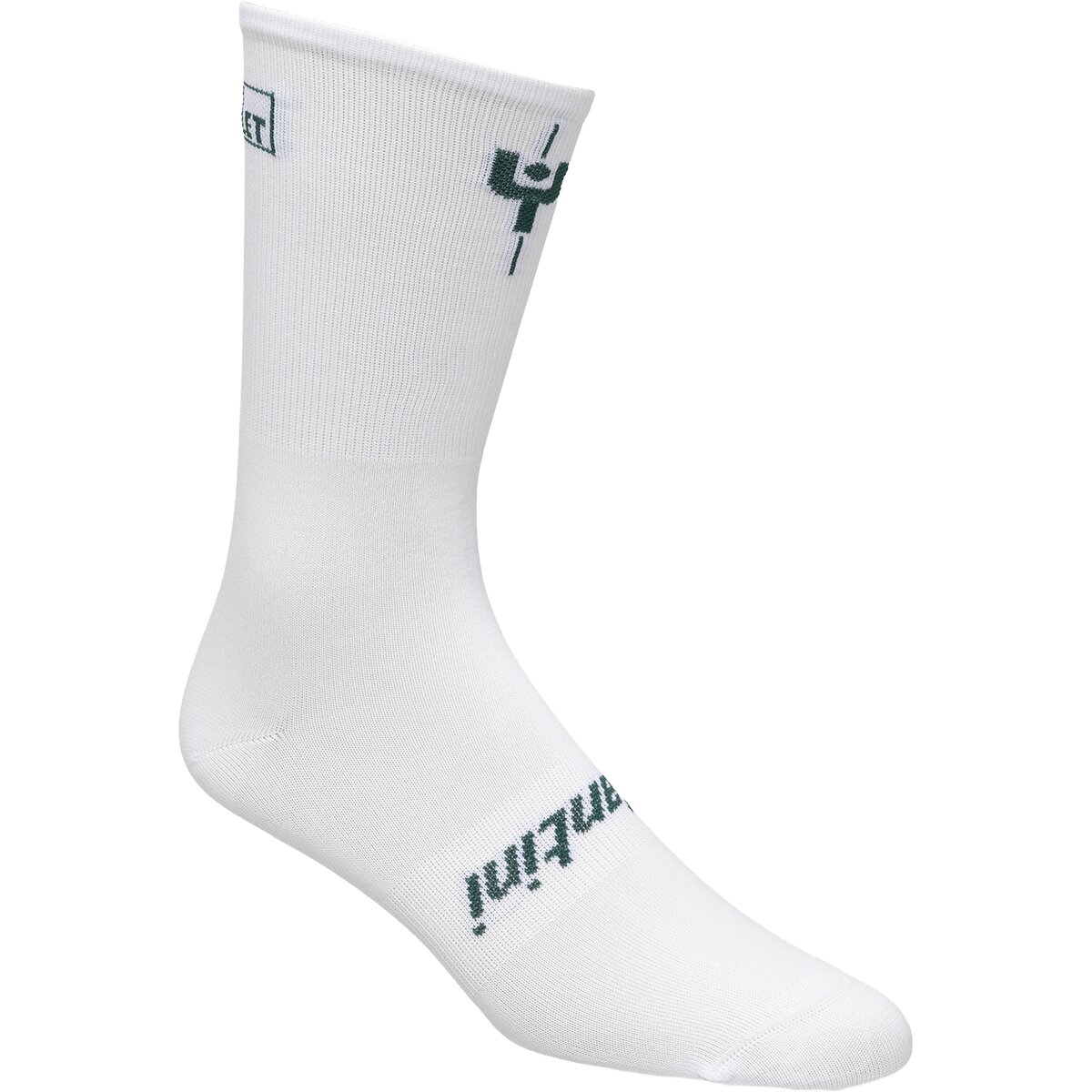 Santini Santini Col de Tourmalet Cycling Sock Bianco, XL - Men's