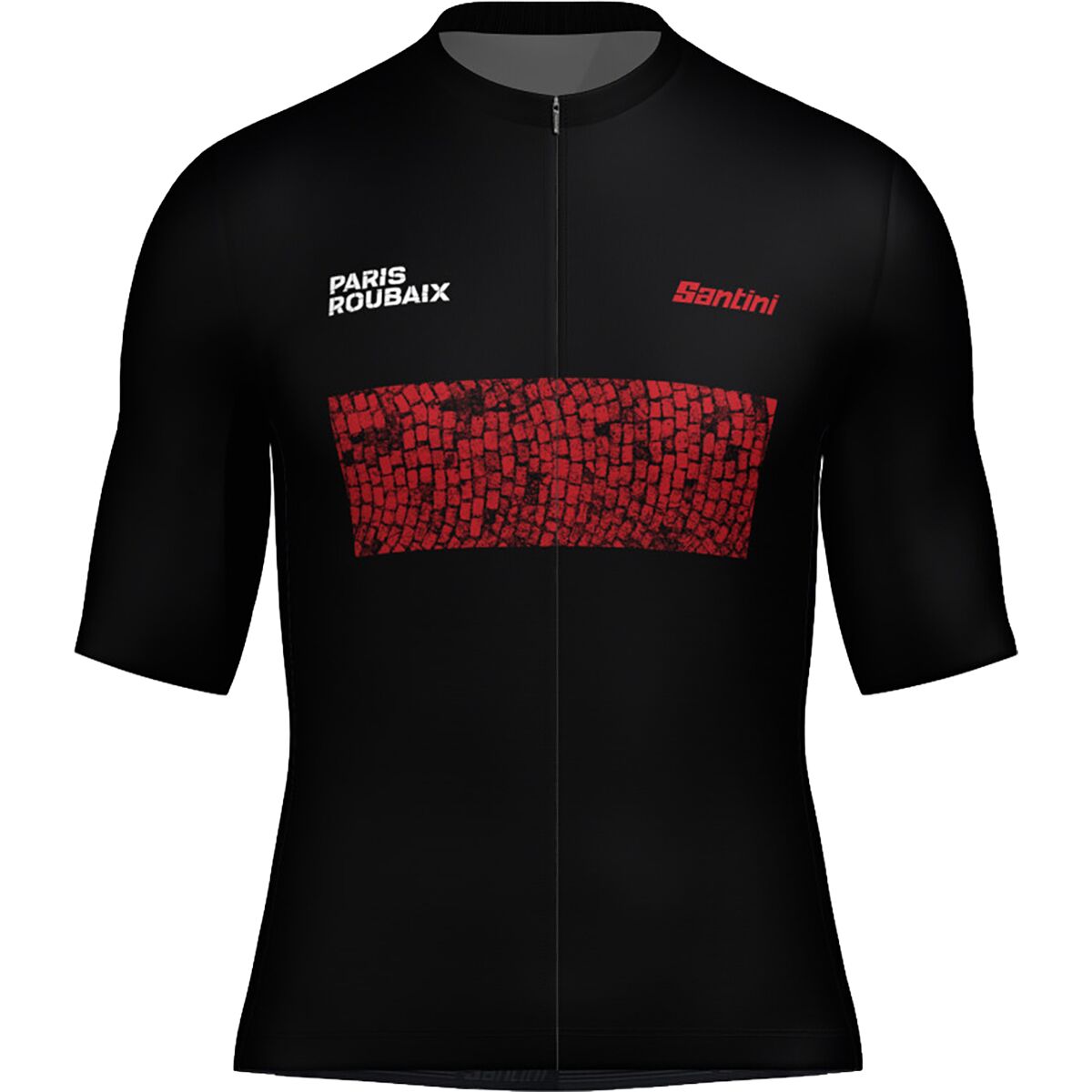Santini Paris-Roubaix Short-Sleeve Jersey - Men's Nero, L