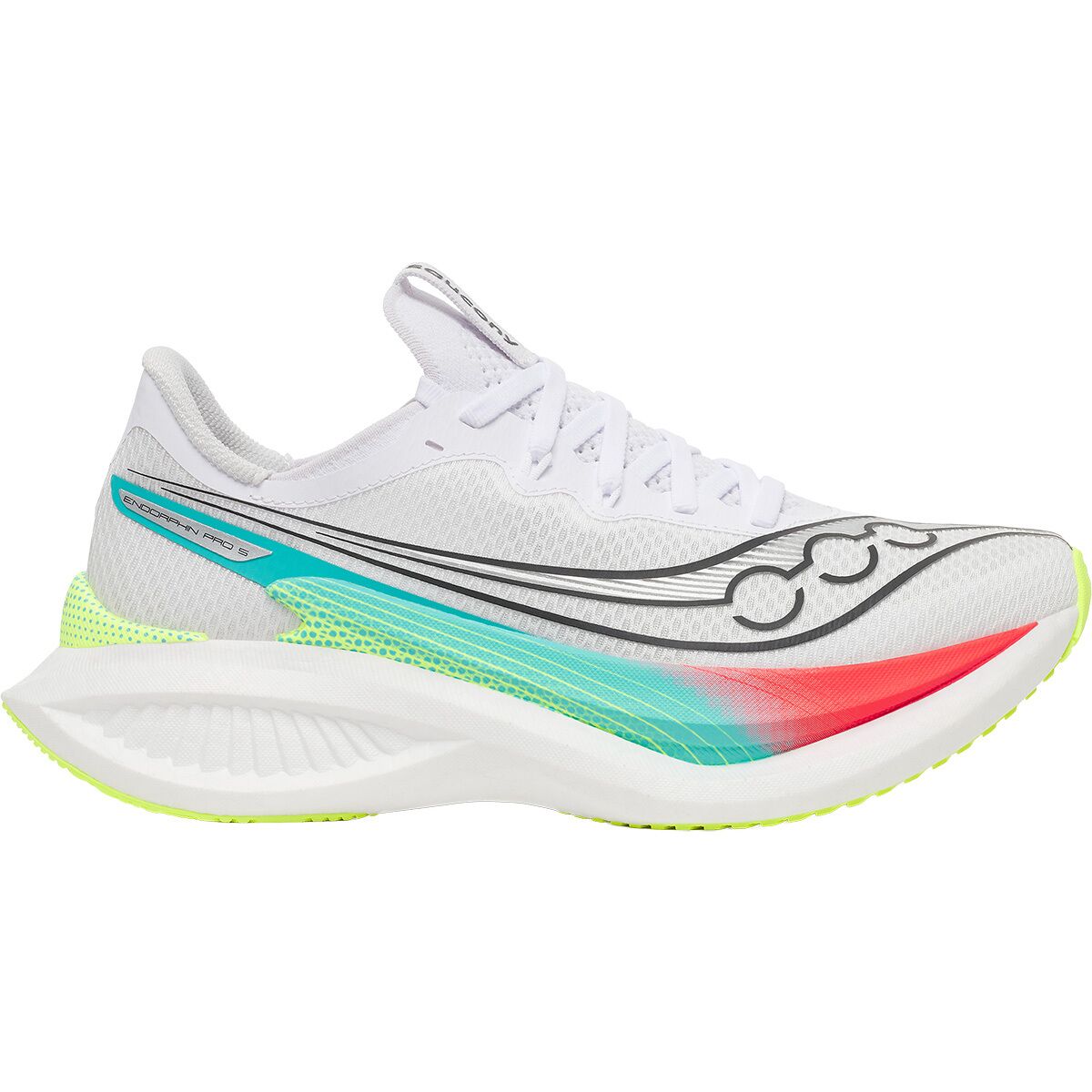 Saucony Saucony Endorphin Pro 5 Running Shoe - Women's White/Multi, 7.5