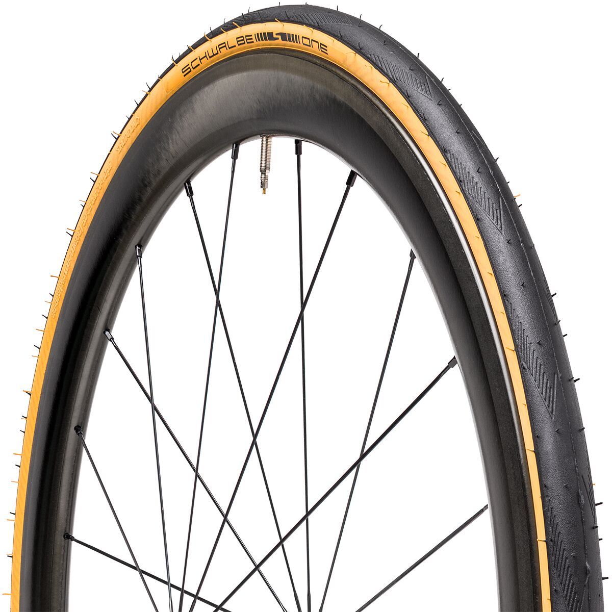 Schwalbe One Performance Tire - Tubeless Black/Tan, 700x25