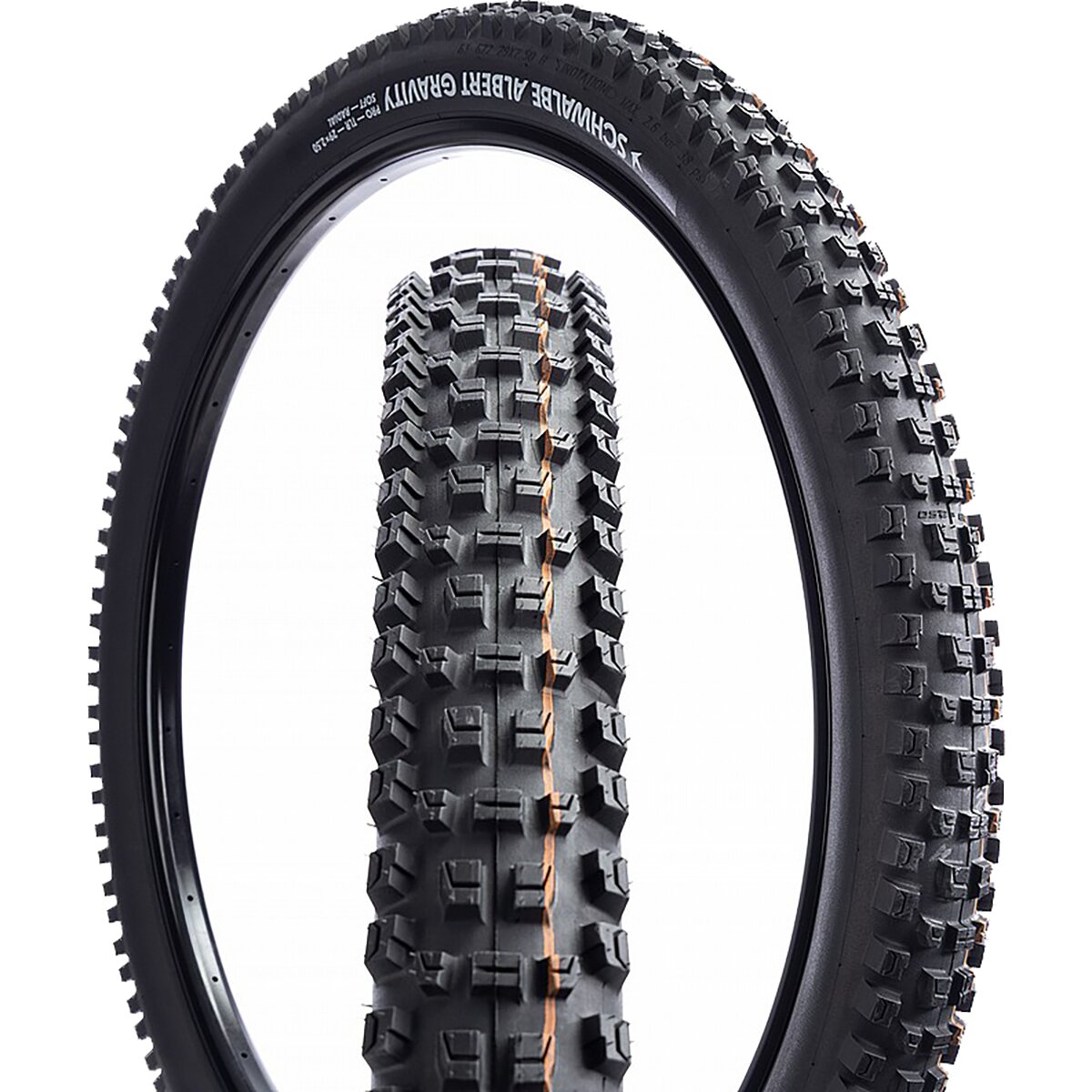 Schwalbe Schwalbe Albert Evolution Tubeless Radial Tire - 27.5in Blk/Trail Pro/Addix/Soft/E-50, 27.5x2.5in