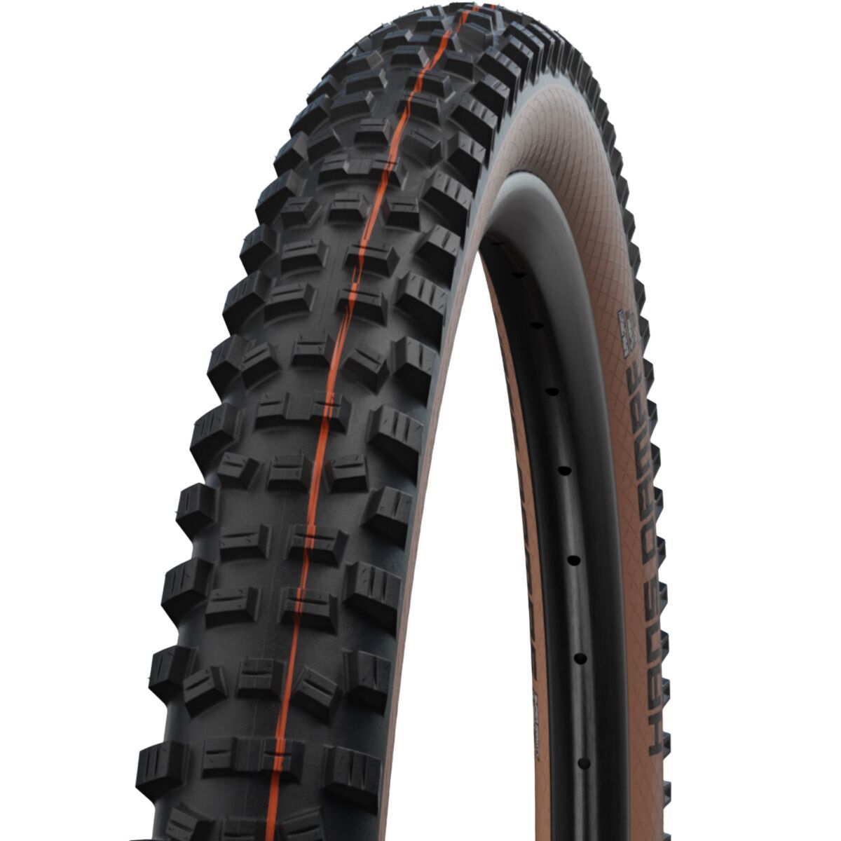 Schwalbe Hans Dampf Evolution Tubeless Tire - 29in Black/Bronze, Super Trail Addix Soft, 29x2.35in