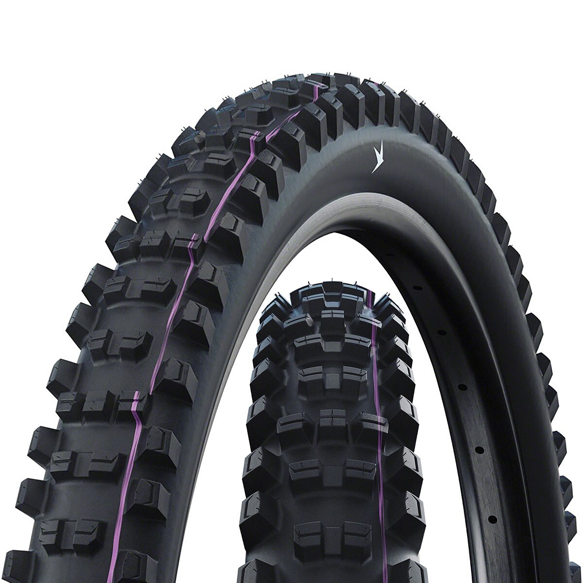 Schwalbe Shredda Rear Evolution Tubeless Radial Tire - 27.5in Black, Gravity Pro Addix Ultra Soft E-50, 27.5x2.5in