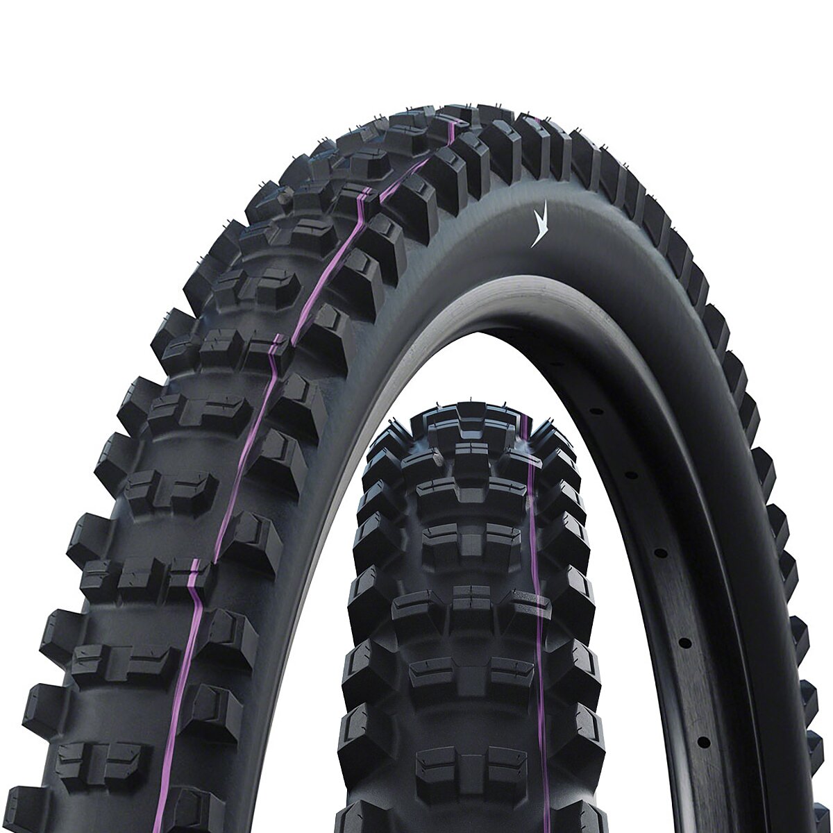 Schwalbe Shredda Rear Evolution Tubeless Radial Tire - 29in Black, Gravity Pro Addix Ultra Soft E-50, 29x2.5in
