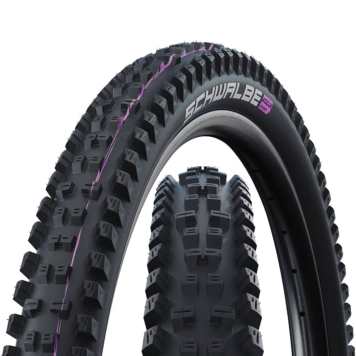 Schwalbe Tacky Chan Evolution Tubeless Tire - 29in Black, Super Gravity Addix Soft E-50, 29x2.4in