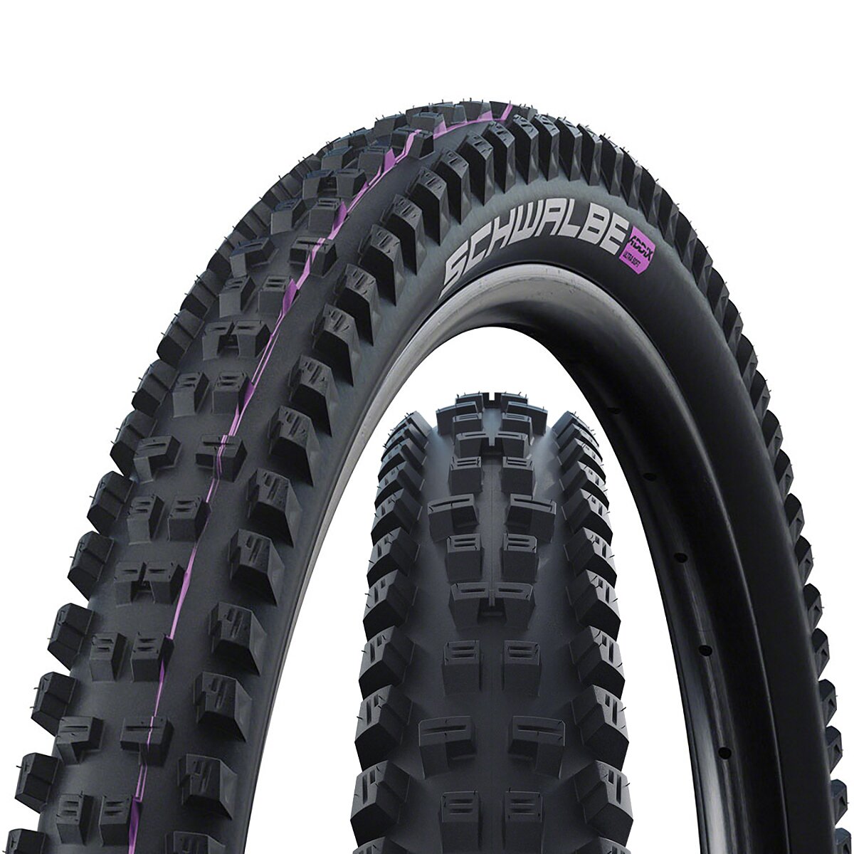 Schwalbe Tacky Chan Evolution Tubeless Tire - 29in Black, Super Trail Addix Soft E-50, 29x2.4in