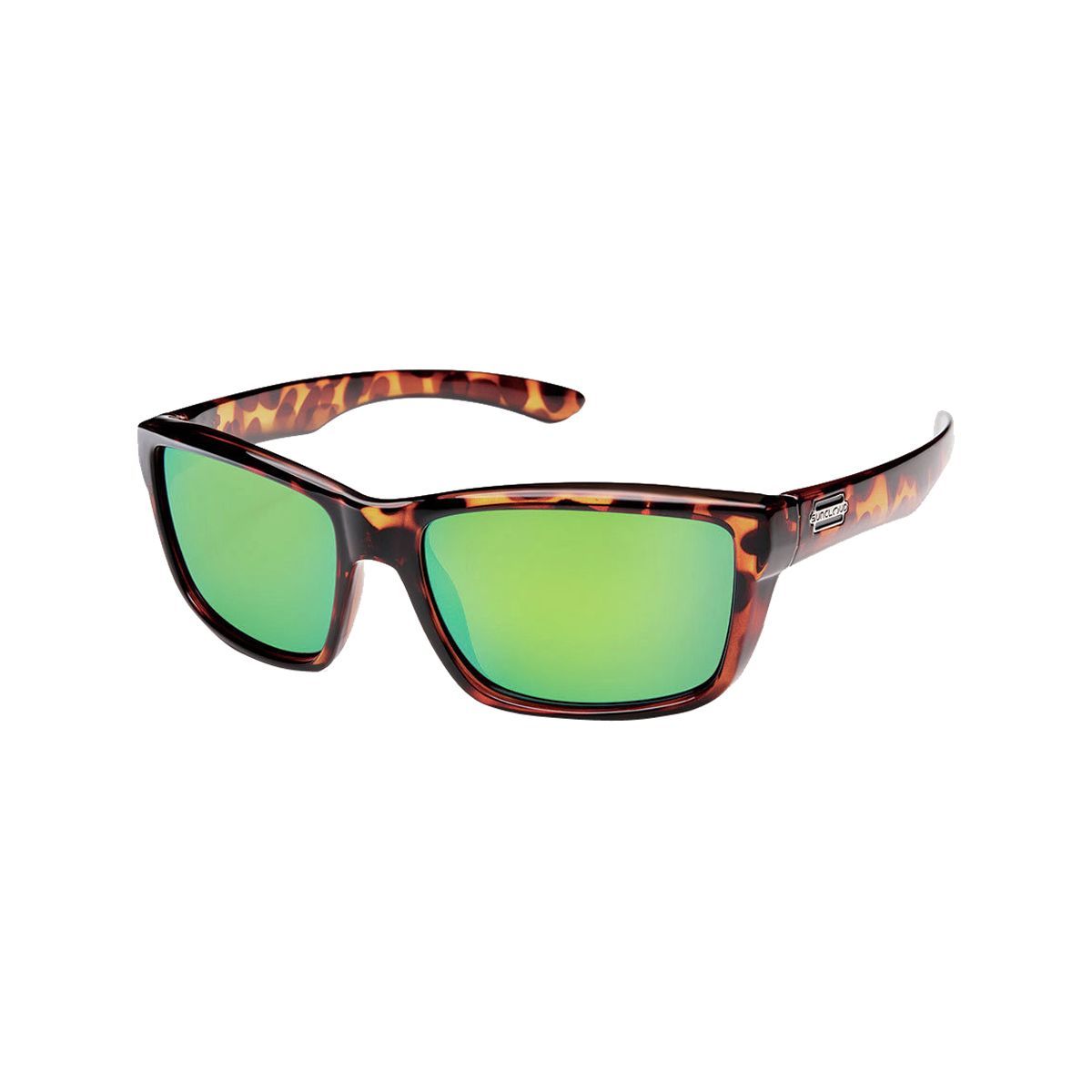 Suncloud Polarized Optics Suncloud Polarized Optics Mayor Polarized Sunglasses - Men's Tortoise/Green Mirror, One Size