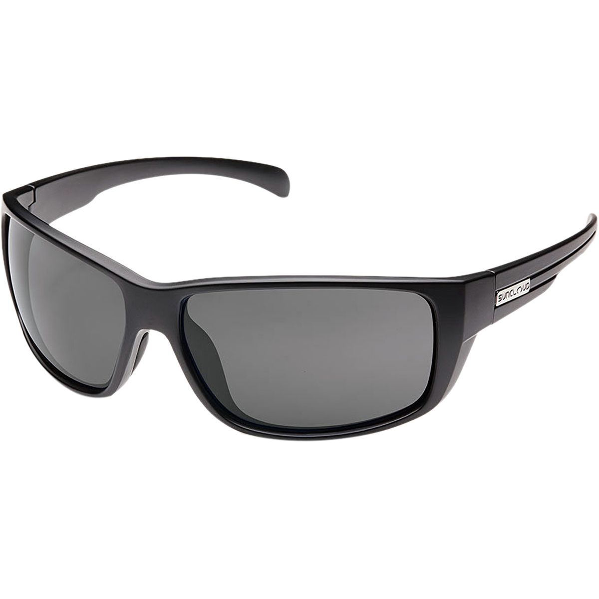 Suncloud Polarized Optics Suncloud Polarized Optics Milestone Polarized Sunglasses Matte Black/Gray, One Size - Men's