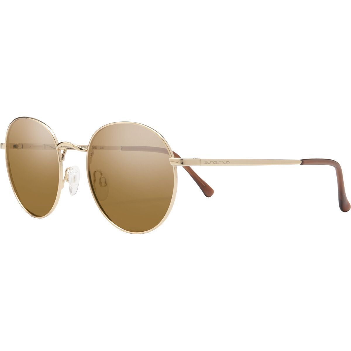 Suncloud Polarized Optics Suncloud Polarized Optics Bridge City Polarized Sunglasses Gold/Polar Brown, One Size - Men's