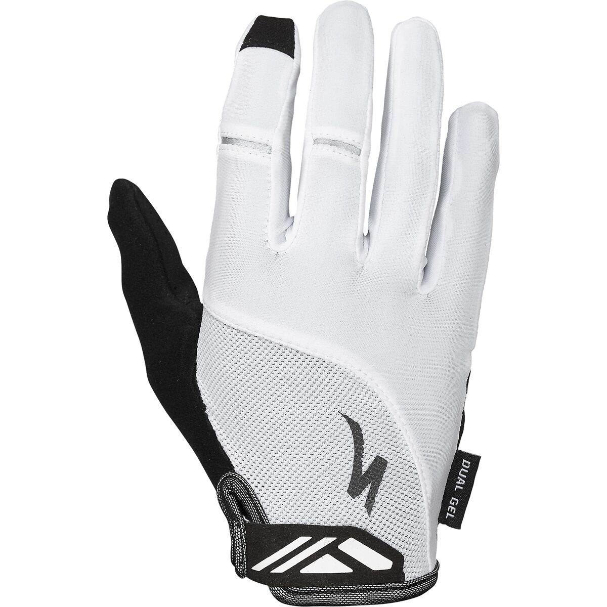 Specialized Body Geometry Dual-Gel Long Finger Glove - Women's White, XL