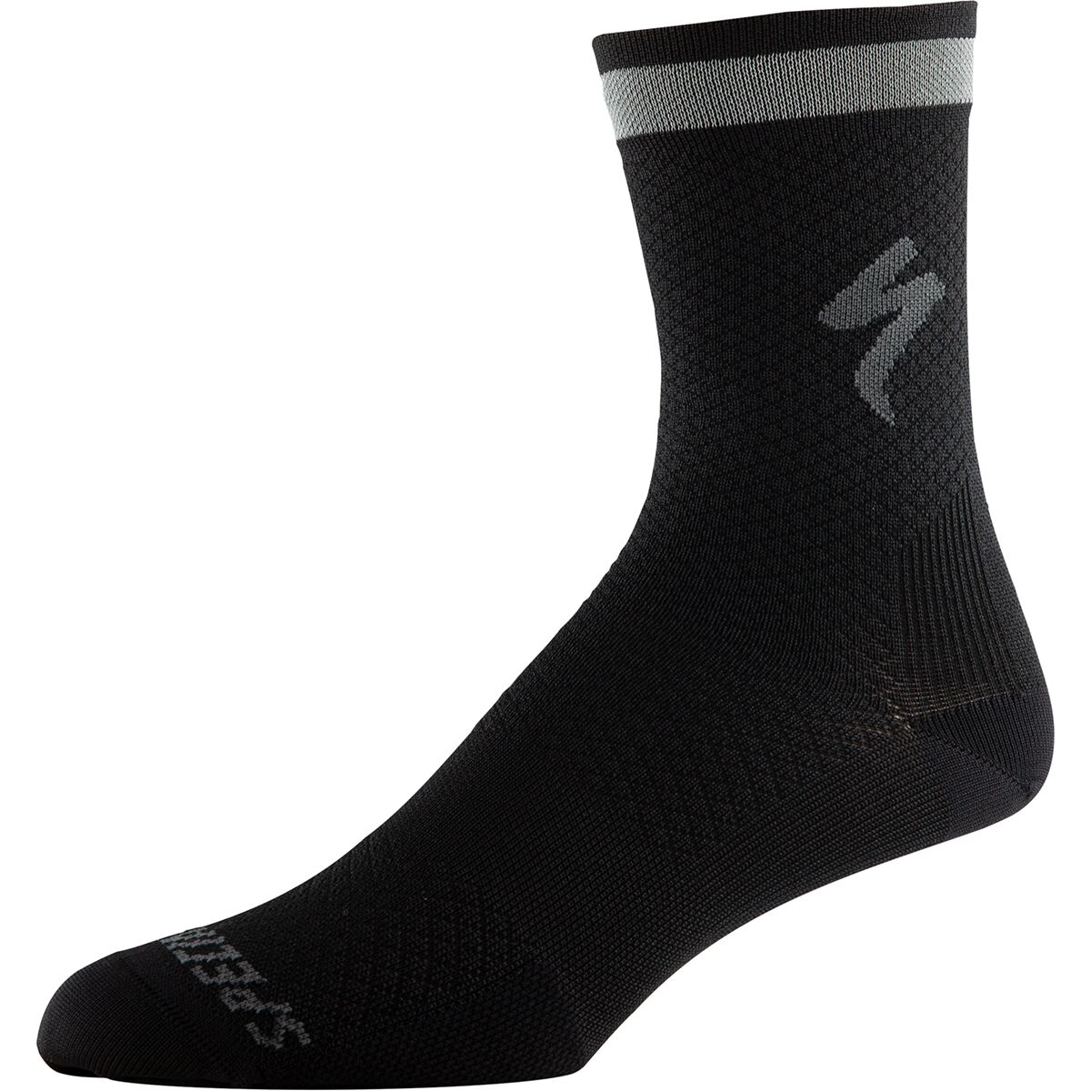 Specialized HyperViz Soft Air Reflective Tall Sock Black, M - Men's