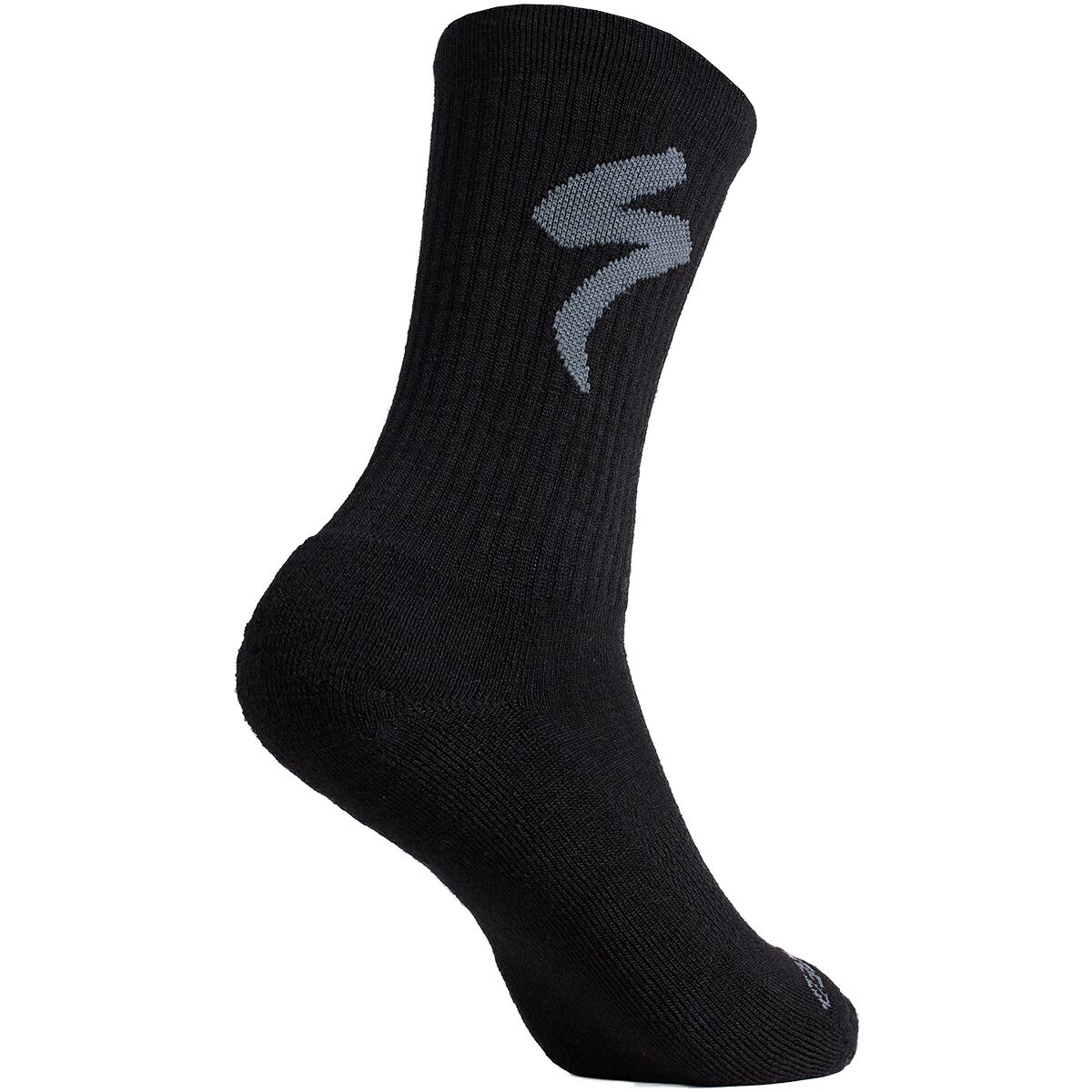 Specialized Merino Midweight Tall Logo Sock Black, XL - Men's