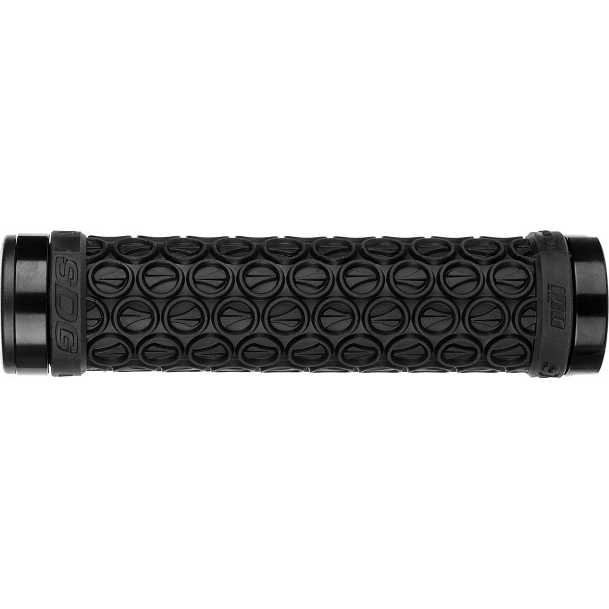SDG Components Hansolo Lock-On Grips Black/Black Ano Lock Rings, 130mm