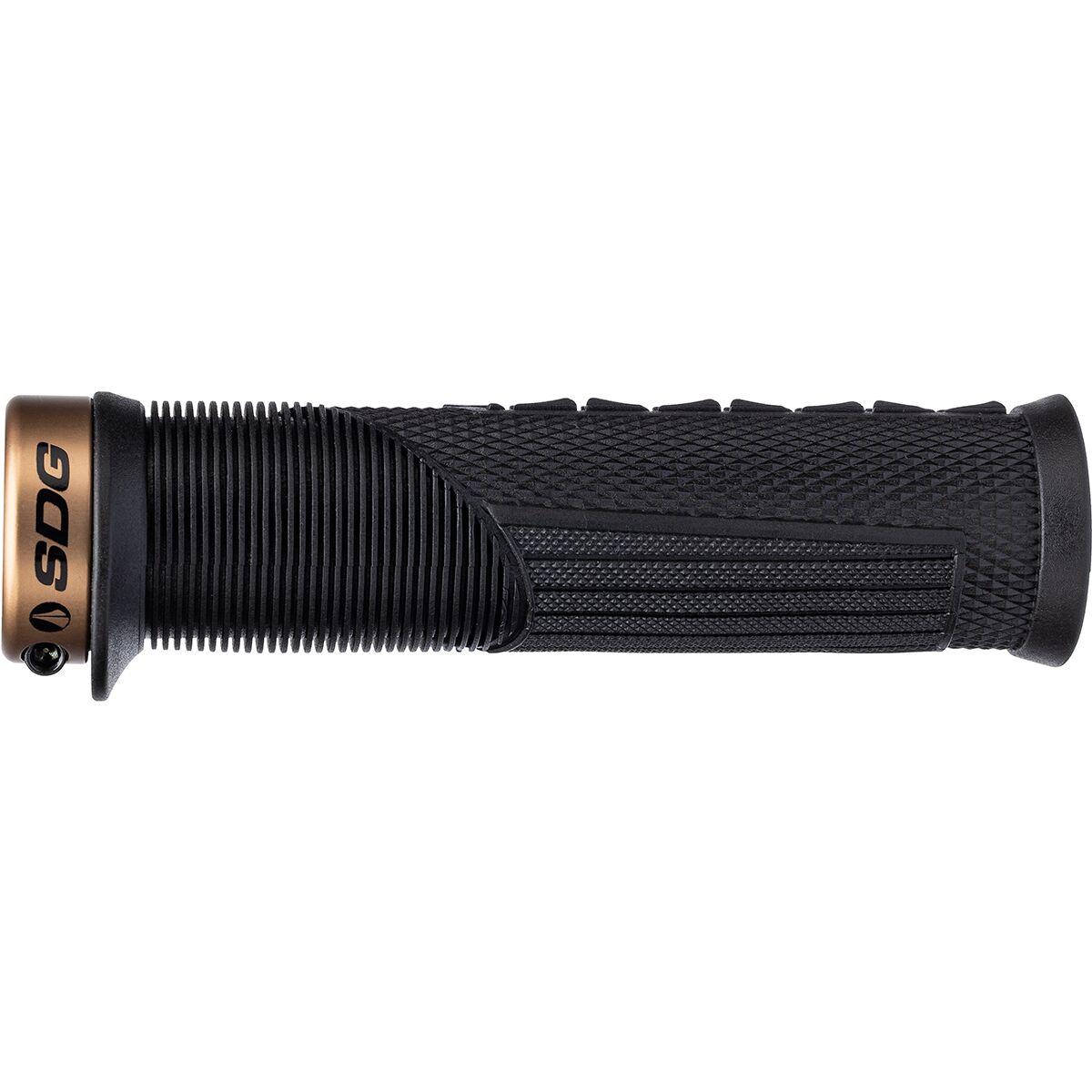 SDG Components Thrice OC Lock-On Grips Black/Kash Gold, 32.5mm