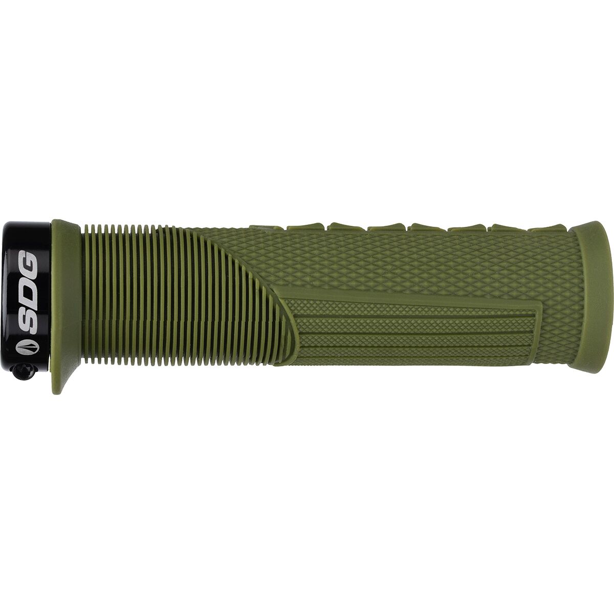 SDG Components Thrice OC Lock-On Grips Olive Green, 32.5mm