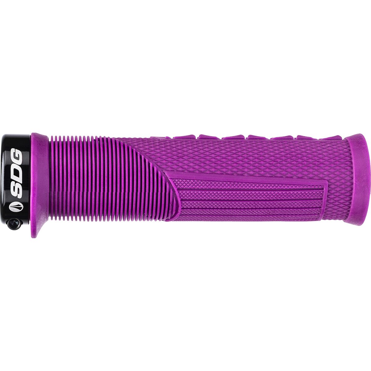 SDG Components Thrice OC Lock-On Grips Purple, 32.5mm