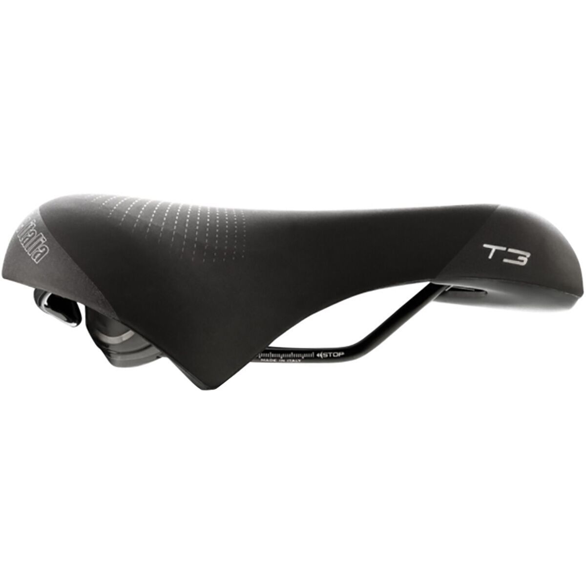Selle Italia T3 Flow Saddle Black, FeC Alloy, W210xL267mm