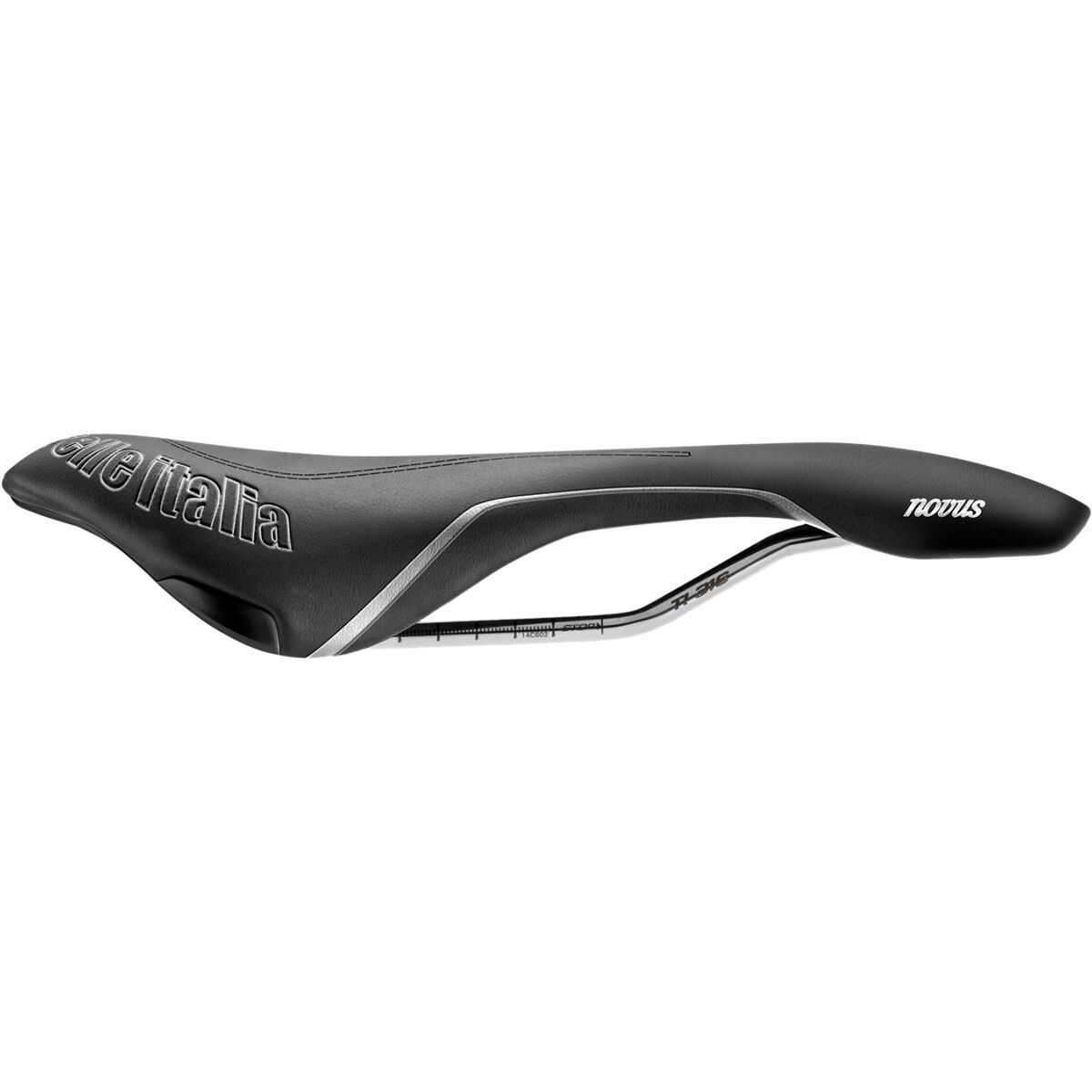Selle Italia Selle Italia Novus Endurance Superflow Saddle - Men's Black, Ti 316, W138xL282mm