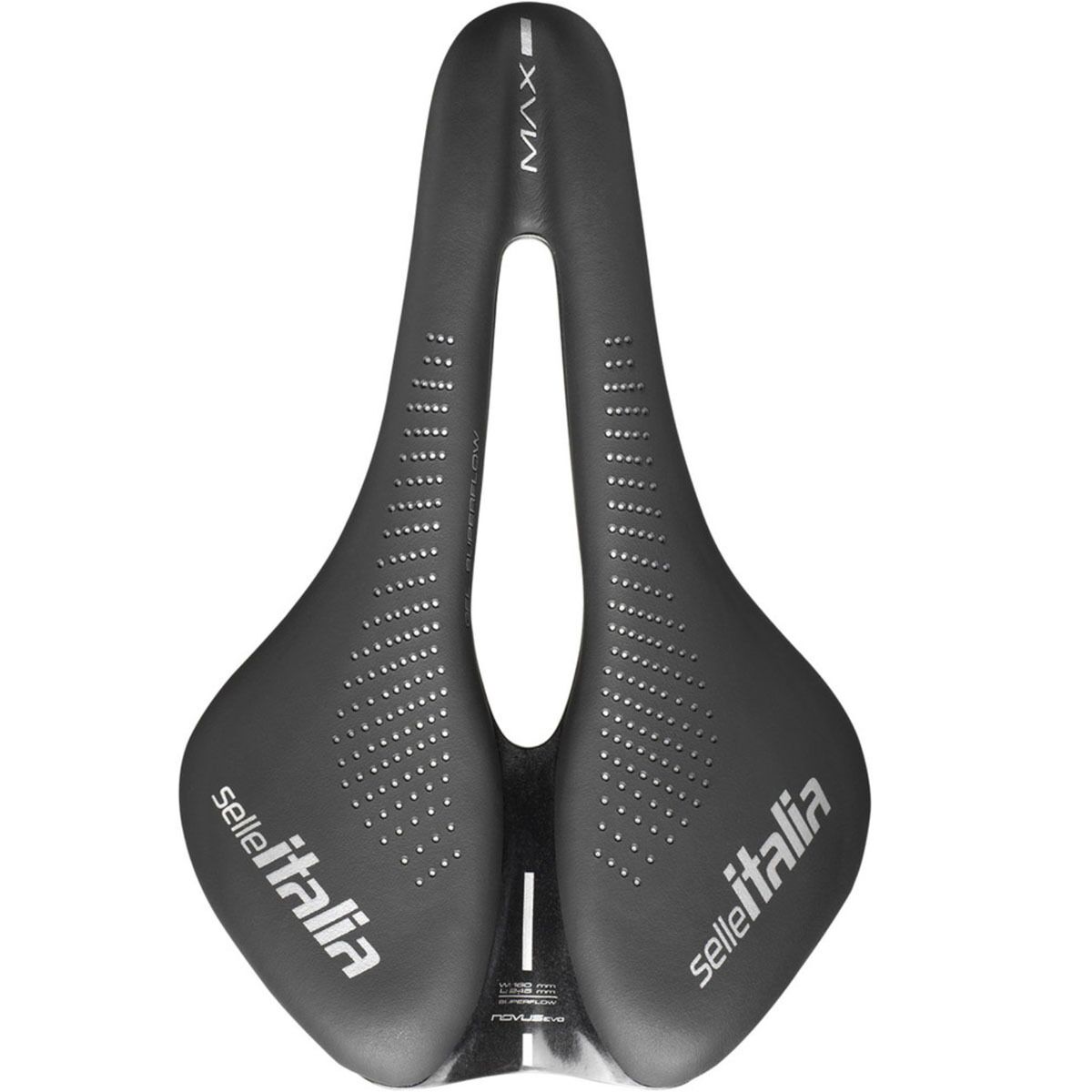 Selle Italia Novus Evo MAX サドル W160mm Selle Italia MAX Novus EVO Boost Gel TI316 Superflow Saddle