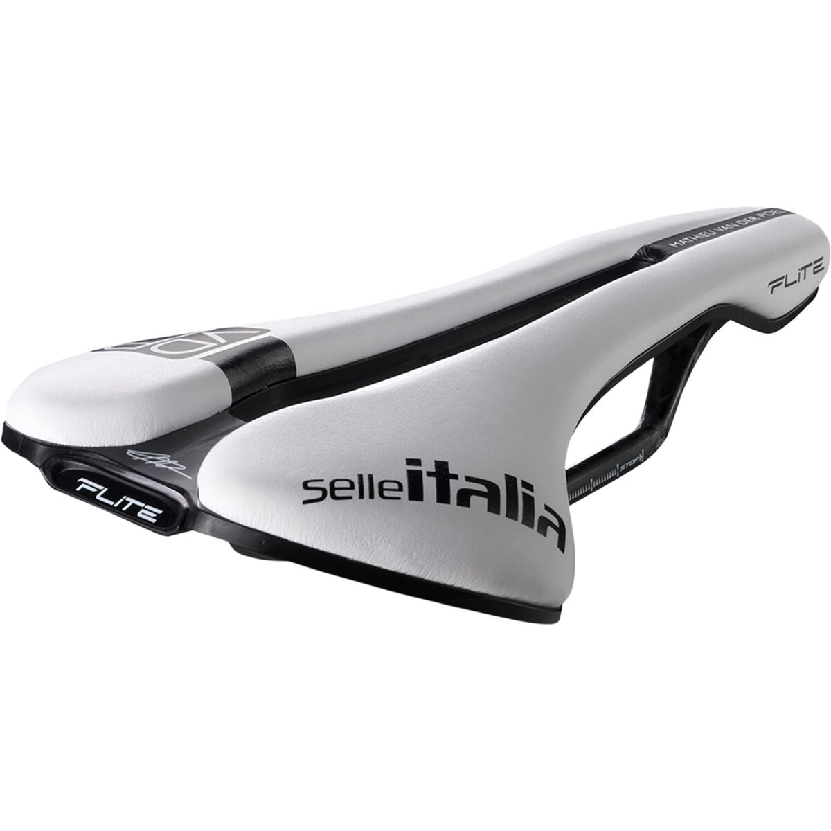 Selle Italia Selle Italia Flite Boost Kit Carbonio Superflow MVDP Saddle White, L3
